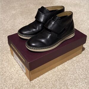 Johnston & Murphy Black LK McGuffey Chukka Shoes Little Boys size 12 Leather